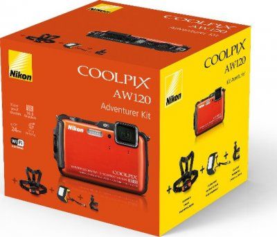 COOLPIX AW120 ORANGE +Adventurer Kit