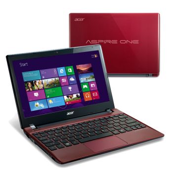 Ntb S Acer AO756-B847Xrr B847/4GB/500GB/čtečka/NLED11.6WXGA*/4cell/webcam/W8 Red