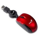 myš MicroTraveler, červená, USB