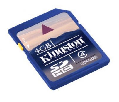 4GB SecureDigital (SDHC) Memory Card (Class 4)