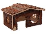 Domek SMALL ANIMAL dřevěný jednopatrový 28,5 x 19,5 x 16,5 cm