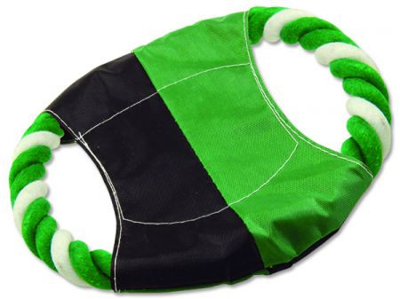 Disk DOG FANTASY létací zeleno-bílý bavlna + nylon 17,5 cm