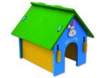 Domek SMALL ANIMAL dřevěný barevný 24,5 x 22,5 x 23 cm