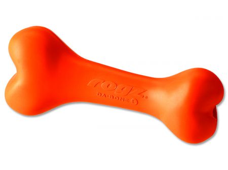 Hračka ROGZ kost DaBone gumová oranžová L
