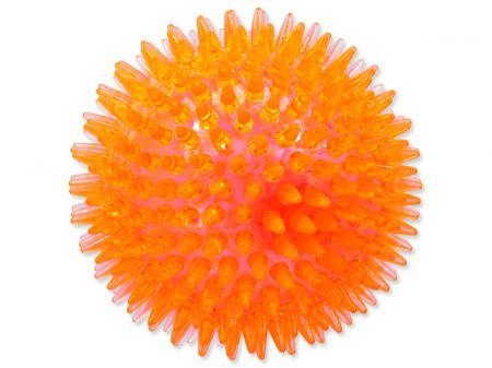 Hračka DOG FANTASY míček LED oranžový 10 cm