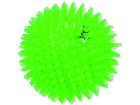 Hračka DOG FANTASY míček LED zelený 10 cm