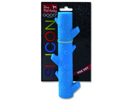 Hračka DOG FANTASY silikonová větev světle modrá