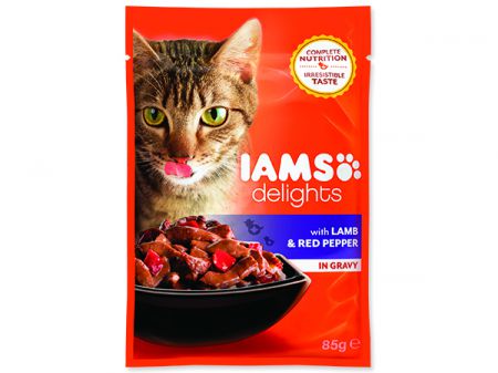 Kapsička IAMS cat delights lamb & red pepper in gravy - 85g