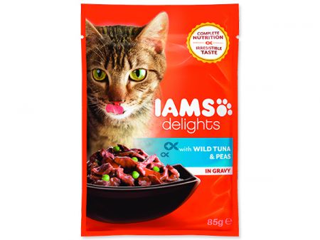 Kapsička IAMS cat delights tuna & peas in gravy - 85g