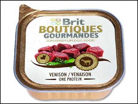 Konzerva BRIT Boutiques gourmandes venison small breed one meat - 150g