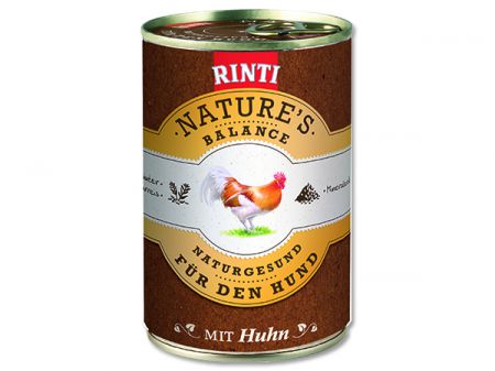 Konzerva RINTI Nature‘s balance kuře + hnědá rýže + vejce - 400g