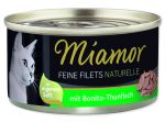 Konzerva MIAMOR Feine filets naturelle bonito + tuňák ve šťávě - 80g