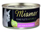 Konzerva MIAMOR Feine filets naturelle kuře + šunka ve šťávě - 80g