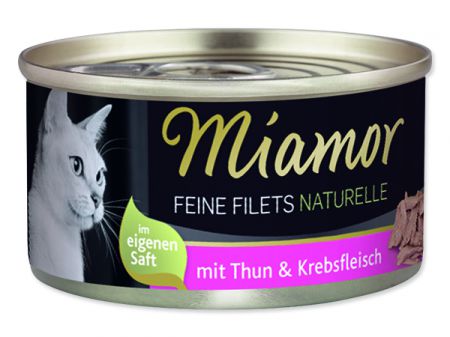 Konzerva MIAMOR Feine filets naturelle tuňák + krab ve šťávě - 80g