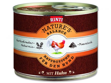 Konzerva RINTI Nature‘s balance kuře + hnědá rýže + vejce - 185g