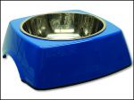 Miska DOG FANTASY nerezová čtvercová modrá 22,5 cm - 0,7l