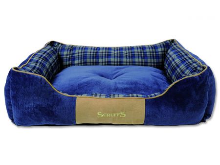 Pelíšek SCRUFFS Highland box bed modrý XL