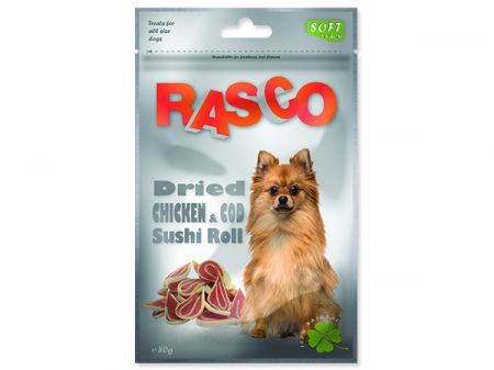 Pochoutka RASCO sushi z kuřete a tresky - 80g