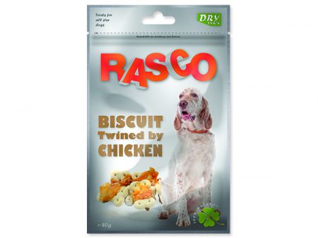 Pochoutka RASCO sušenky obalené kuřecím masem - 80g