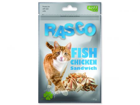 Pochoutka RASCO špalíčky rybí a kuřecí maso - 80g