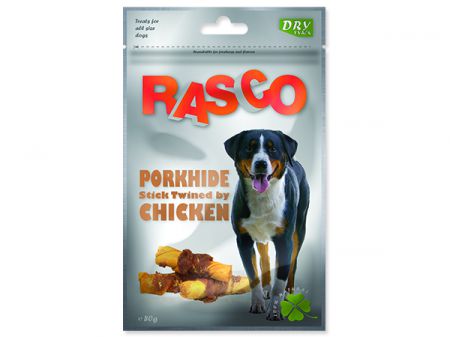 Pochoutka RASCO tyčinky vepřové obalené kuřecím masem - 80g