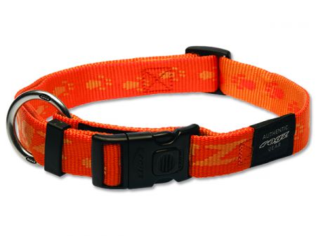 Obojek ROGZ Alpinist oranžový XL