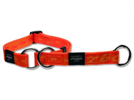 Obojek ROGZ Alpinist polostahovací oranžový M