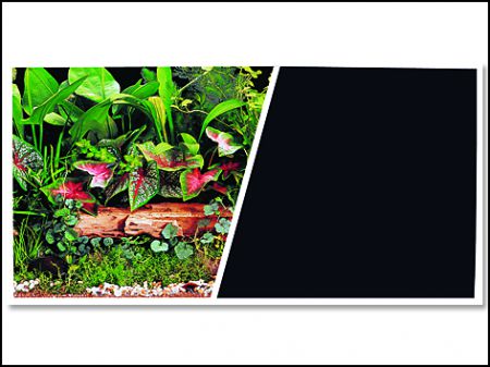 Pozadí MARINA tapeta oboustranné rostliny / černé 760 x 45 cm - 7,6m