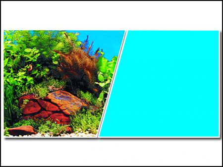 Pozadí MARINA tapeta oboustranné rostliny / modré 760 x 30 cm - 7,6m
