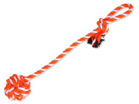 Přetahovadlo DOG FANTASY házecí oranžovo-bílé 55 cm