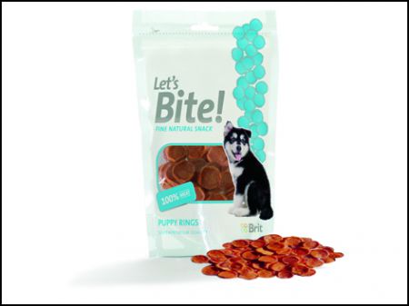 Snack BRIT Care let`s bite puppy rings - 80g
