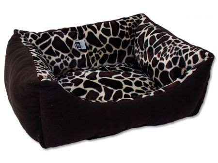 Sofa DOG FANTASY žirafa hnědé 70 cm