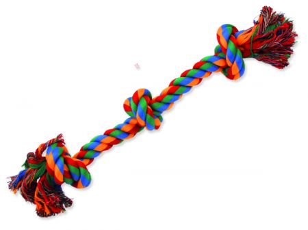 Uzel DOG FANTASY bavlněný barevný 3 knoty 50 cm
