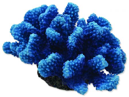Dekorace AQUA EXCELLENT Mořský korál modrý 14,5 x 10,5 x 7,4 cm