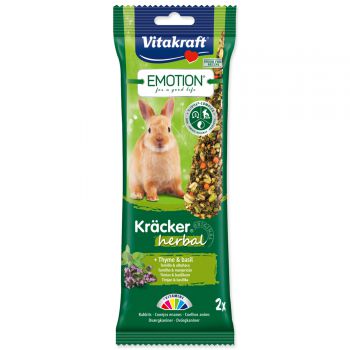 Tyčinky VITAKRAFT Emotion Kracker králík herbal - 112g