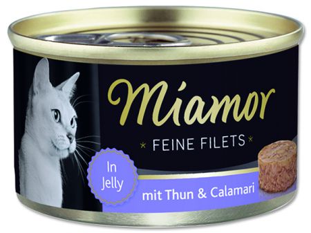Konzerva MIAMOR Feine Filets tuňák + kalamáry v želé - 100g