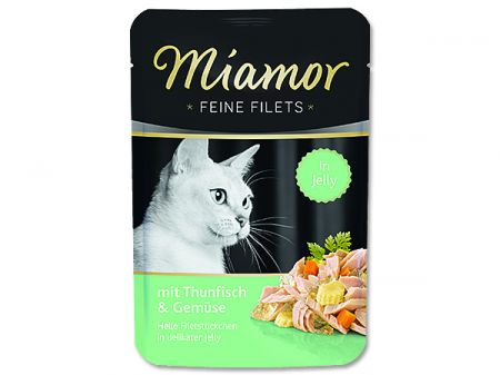 Kapsička MIAMOR Feine Filets tuňák + zelenina v želé - 100g
