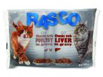 Kapsičky RASCO Cat s drůbežím/ s játry multipack - 400g