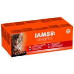 Kapsičky IAMS Cat výběr z mořských a suchozemských mas v omáčce multipack - 4080g