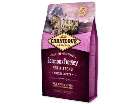 CARNILOVE Salmon and Turkey Kittens Healthy Growth - 2kg