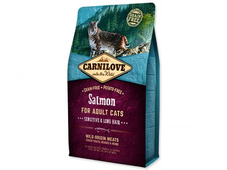 CARNILOVE Salmon Adult Cats Sensitive and Long Hair - 2kg