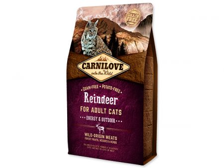 CARNILOVE Reindeer Adult Cats Energy and Outdoor - 2kg