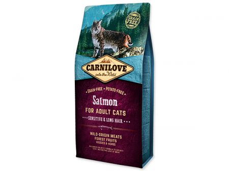 CARNILOVE Salmon Adult Cats Sensitive and Long Hair - 6kg