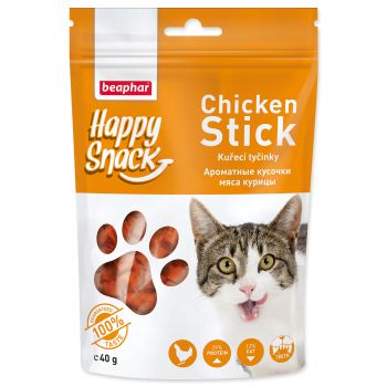 Pochoutka BEAPHAR Happy Snack Cat kuřecí tyčinky - 40g