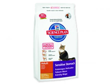 HILL`S Science Plan Feline Adult Sensitive Stomach Chicken with Egg & Rice - 1,5kg