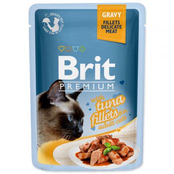 Kapsička BRIT Premium Cat Delicate Fillets in Gravy with Tuna - 85g