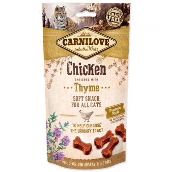 CARNILOVE Cat Semi Moist Snack Chicken enriched with Thyme - 50g
