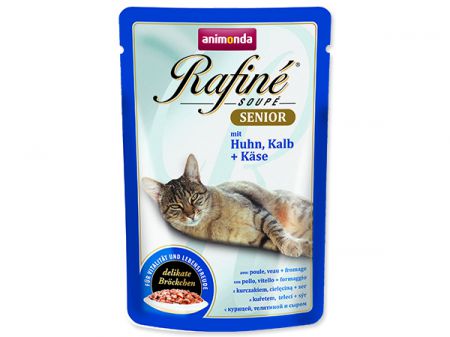 Kapsička Rafine Soupe Senior kuřecí+telecí+sýr 100g (Exp:14.12.18) - 100g