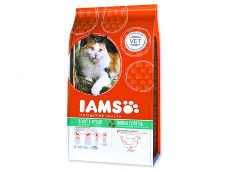 IAMS Cat Hairball Control rich in Chicken - 2,55kg