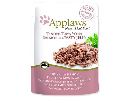 Kapsička APPLAWS Cat Pouch Tuna Wholemeat with Salmon in Jelly - 70g